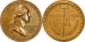 "1749" (1904) Washington Monument Association Medal. Surveyed Alexandria. Baker-1826. Bronze. Mint State.
40 mm.
Sold by the Yale University Art Gal...