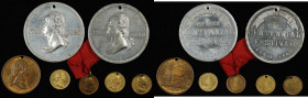 Lot of (7) Washington Medals/Medalets.
Included are: (4) Musante GW-927; (2) Musante GW-1082, white metal; and Musante GW-1086, bronze. All but one e...