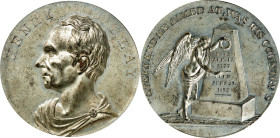Undated (1852) Henry Clay Memorial Medal. Satterlee-126. White Metal. MS-62 (PCGS).
43.2 mm. A bold memorial medal that combines the obverse of DeWit...