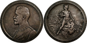1902 Prince Henry of Prussia Visit Medal. By Victor David Brenner. Miller-14, Smedley-40. Silver. Mint State.
69.8 mm. 143.73 grams.
Sold by the Yal...