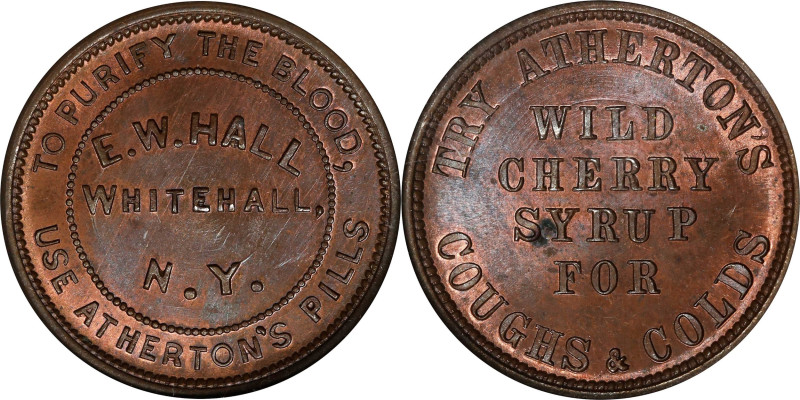 New York--Whitehall. Undated (1861-1865) E.W. Hall, Atherton's Pills, Dr. Athert...