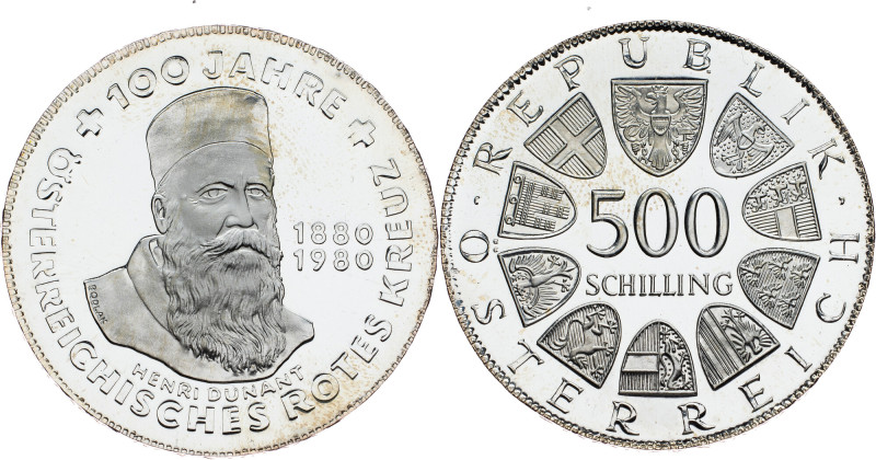 Austria, 500 Schilling 1980, Vienna Austria, 500 Schilling 1980, Vienna, KM# 295...