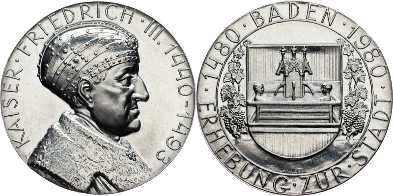 Austria, Medal 1980, Hartig Austria, Medal 1980, Hartig, 31,846 g, Ag (900/1000)...