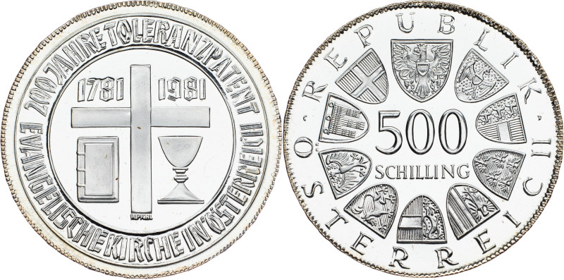 Austria, 500 Schilling 1981, Vienna Austria, 500 Schilling 1981, Vienna, KM# 295...