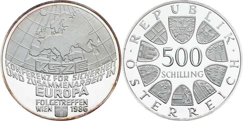Austria, 500 Schilling 1986, Vienna Austria, 500 Schilling 1986, Vienna, KM# 297...