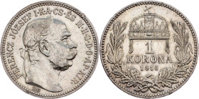 Austria-Hungary, 1 Korona 1915, KB, Kremnitz