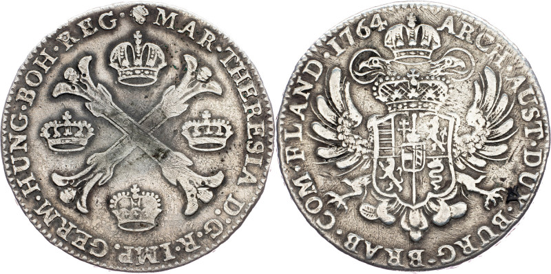 Austrian Netherlands, 1 Thaler 1764, Brussels Austrian Netherlands, 1 Thaler 176...