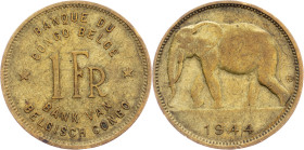 Belgian Congo, 1 Franc 1944