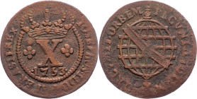 Brazil, 10 Reis 1753
