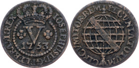 Brazil, 5 Reis 1753