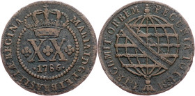 Brazil, 20 Reis 1786