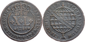 Brazil, 40 Reis 1786