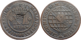 Brazil, 40 Reis 1796