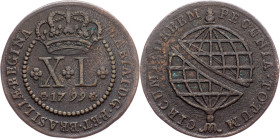 Brazil, 40 Reis 1799