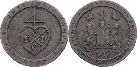 British India, 1/96 Rupee 1797