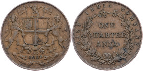 British India, 1/4 Anna 1858, Heaton