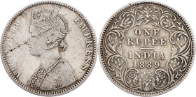 British India, 1 Rupee 1889