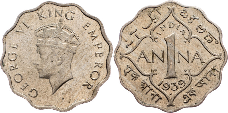 British India, 1 Anna 1939, Bombay British India, 1 Anna 1939, Bombay, KM# 536|r...