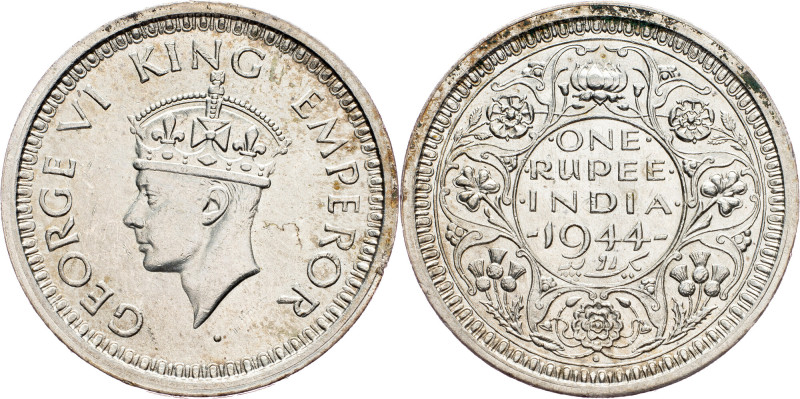 British India, 1 Rupee 1944, Bombay British India, 1 Rupee 1944, Bombay, KM# 557...