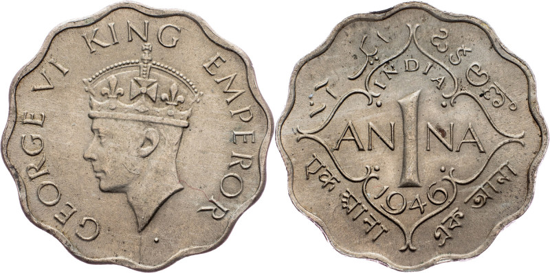 British India, 1 Anna 1946, Bombay British India, 1 Anna 1946, Bombay, KM# 538|t...