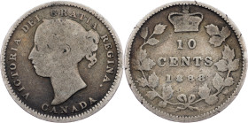 Canada, 10 Cents 1888, London