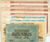 Czechoslovakia, Banknotes, Lot of 8pcs