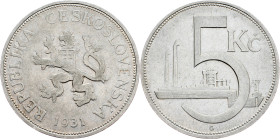 Czechoslovakia, 5 Korun 1931