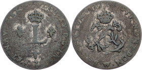 France, Double Sol 1743, W