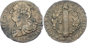 France, 2 Sols 1792, W