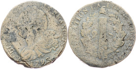 France, 2 Sols 1793, W