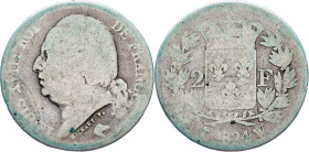 France, 2 Francs 1824, W