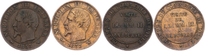 France, Module de la 5 centimes 1853 France, Module de la 5 centimes 1853|Lot of...