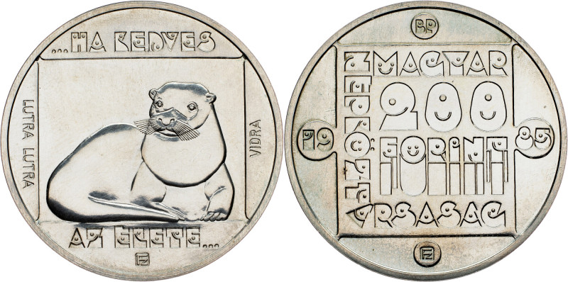 Hungary, 200 Forint 1985 Hungary, 200 Forint 1985, 16 g, Ag (640/1000), KM# 643|...
