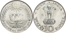 India, 10 Rupees 1970