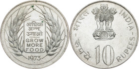 India, 10 Rupees 1973, Bombay