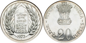 India, 20 Rupees 1973, Bombay