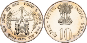 India, 10 Rupees 1976, Bombay