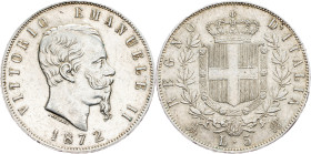 Italy, 5 Lire 1872, Milan