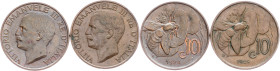 Italy, 10 Centesimi 1924, 1928