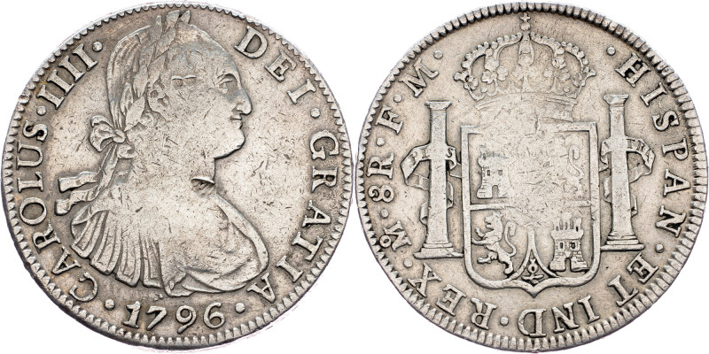 Mexico, 8 Reals 1796, Mexico Charles IV , 8 Reals 1796, Mexico, 27 g, Ag (903/10...