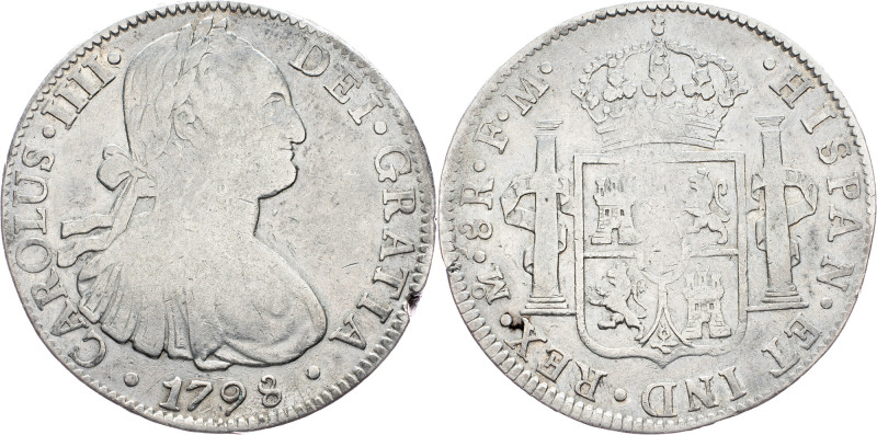 Mexico, 8 Reals 1798, Mexico Charles IV , 8 Reals 1798, Mexico, 27 g, Ag (903/10...