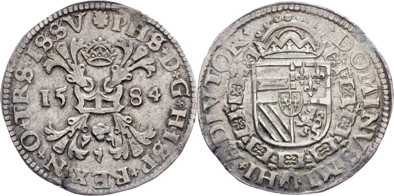 Netherlands, 1 Thaler 1584 Overijssel, 1 Thaler 1584, 28,889 g, Ag, Dav. 8518|Ra...
