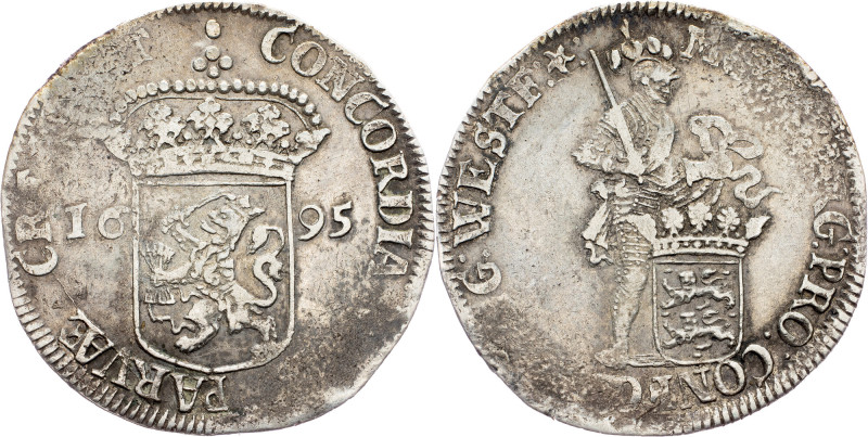 Netherlands, 1 Silver Ducat 1695 West Friesland, 1 Silver Ducat 1695, Ag, Delm. ...