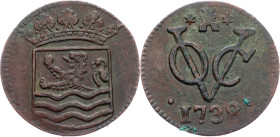 Netherlands East Indies, 1 Duit 1738, Zeeland