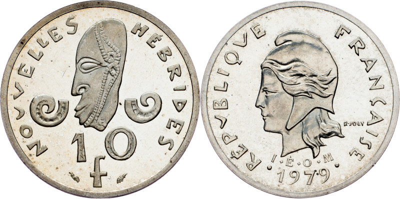 New Hebrides, 10 Francs 1979, PIEFORT New Hebrides, 10 Francs 1979, PIEFORT, 14,...