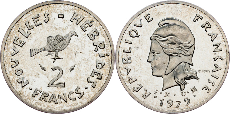 New Hebrides, 2 Francs 1979, PIEFORT New Hebrides, 2 Francs 1979, PIEFORT, 7,284...