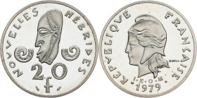 New Hebrides, 20 Francs 1979, PIEFORT