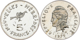 New Hebrides, 5 Francs 1979, PIEFORT