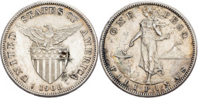 Philippines, 1 Peso 1908