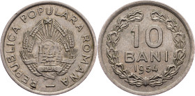 Romania, 10 Bani 1954
